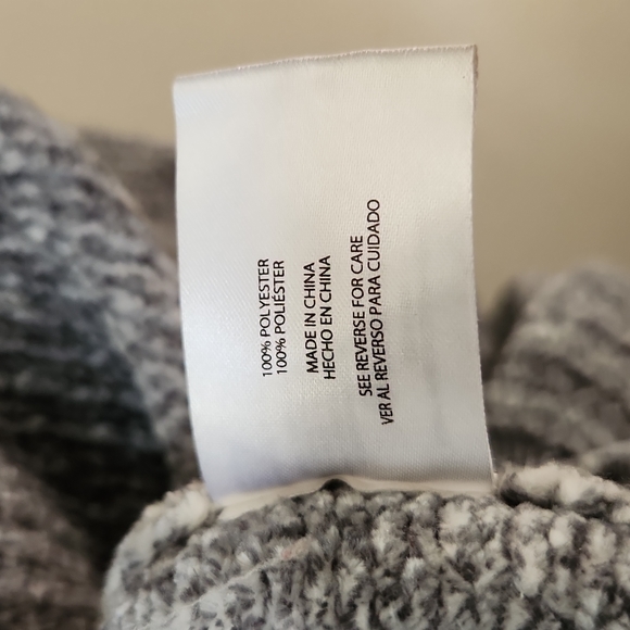 ORVIS Chenille V-Neck Sweater Tunic Gray Womens X Small - Picture 7 of 7